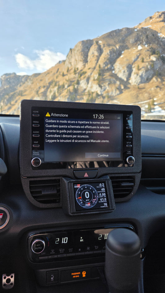 ABBASSA SCHERMO YARIS GR MK1 + CANCHECKED - NERO