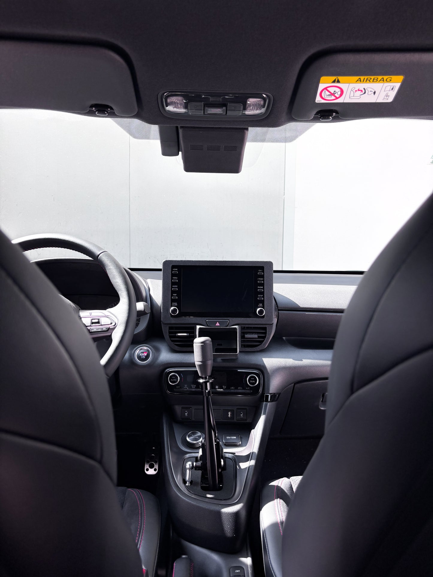 ABBASSA SCHERMO YARIS GR MK1 + CANCHECKED - NERO