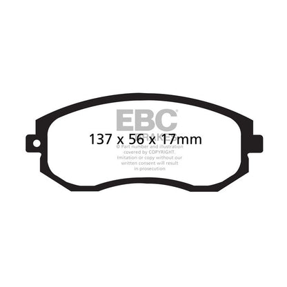 EBC – DP21884 - Pastiglie Freno GreenStuff 2000 Series (R90) – FRONT