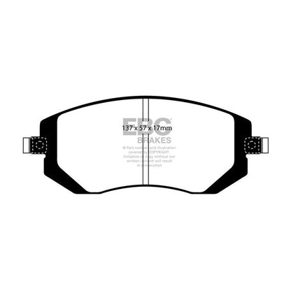 EBC – DP81661RP1 - Pastiglie Freno Racing RP-1 – FRONT