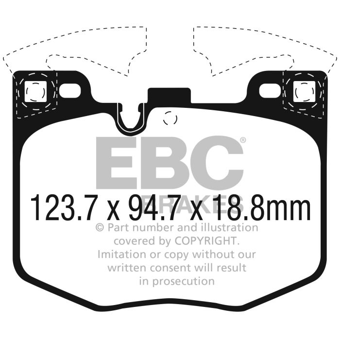 EBC – DP32302C - Pastiglie Freno RedStuff Ceramic Super Street (R90) – FRONT