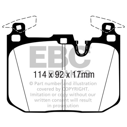 EBC – DP52360NDX - Pastiglie Freno BlueStuff NDX – FRONT