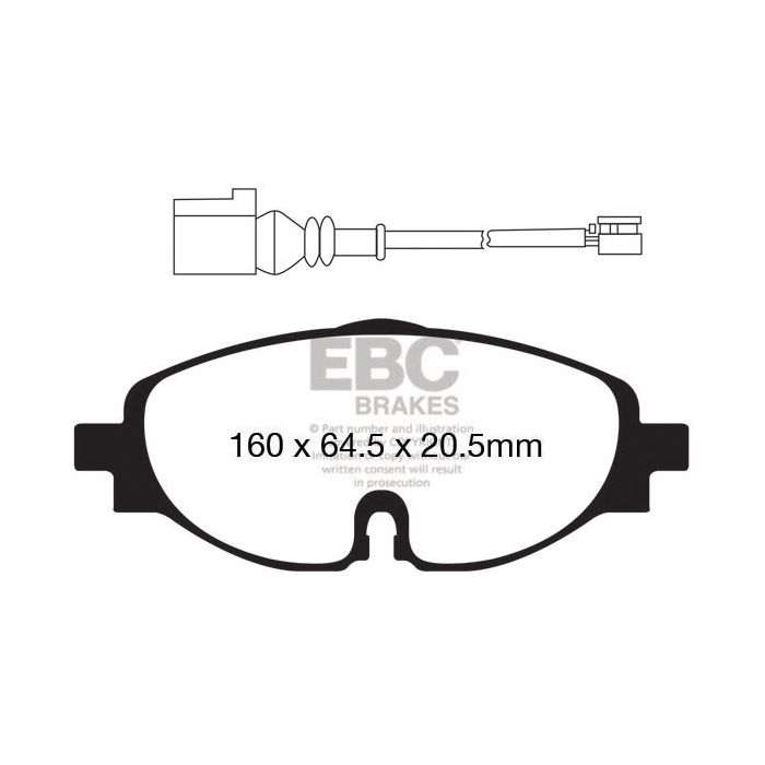 EBC – DP42150R - Pastiglie Freno Sport YellowStuff Ultimate Street – FRONT