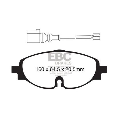 EBC – DP32150C - RedStuff Ceramic Super Street Brake Pads – FRONT