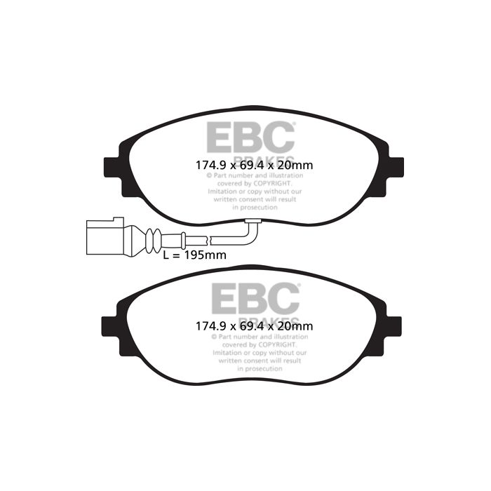 EBC – DP52127NDX - Pastiglie Freno Racing Bluestuff NDX – FRONT