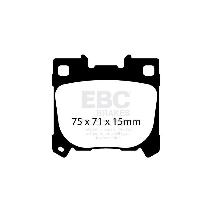 EBC – DP82431RP1 - Pastiglie Freno Racing RP-1 – REAR