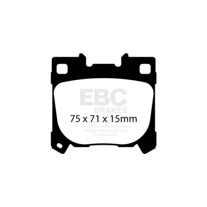 EBC – DP82431RP1 - Pastiglie Freno Racing RP-1 – REAR