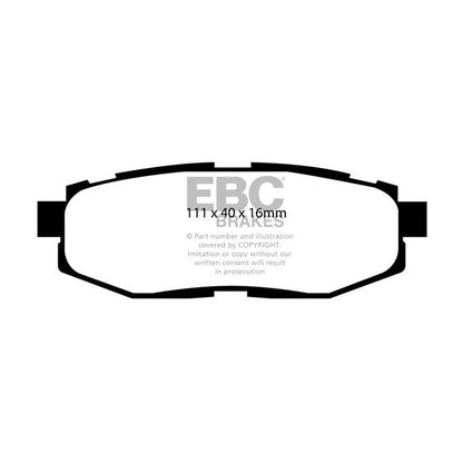 EBC – DP51758NDX - Pastiglie Freno Racing Bluestuff NDX – REAR