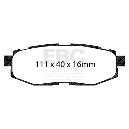EBC – DP81758RPX - Pastiglie Freno Racing RP-X – REAR