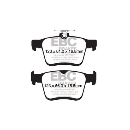 EBC – DP32153C - Pastiglie Freno RedStuff Ceramic Super Street – REAR