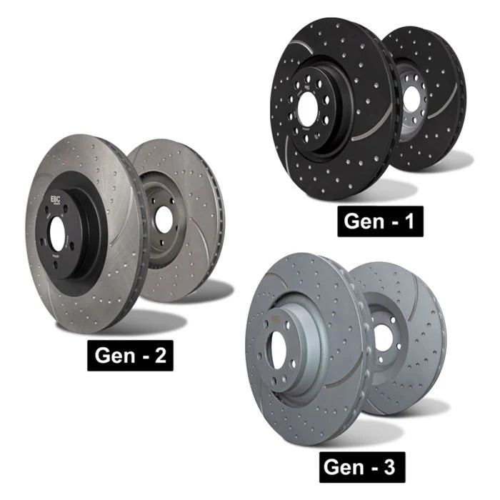 EBC – GD1416 - Dischi Freno Baffati e Puntati Turbo Groove GD (310mm) – REAR