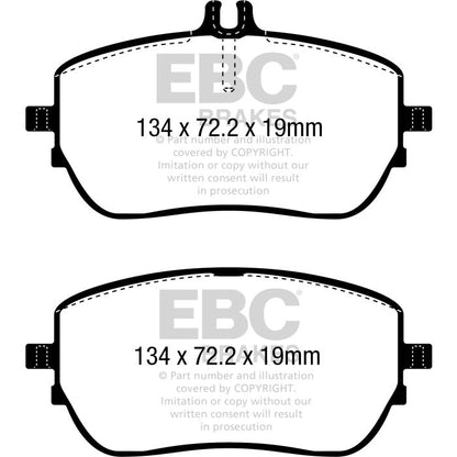 EBC – DP42388R - Pastiglie Freno Yellowstuff Ultimate Street – FRONT