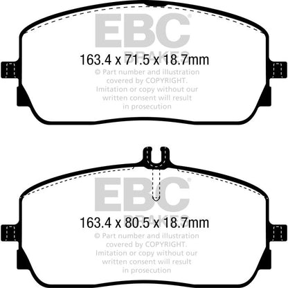 EBC – DP52390NDX - BlueStuff NDX Endurance Brake Pads – FRONT