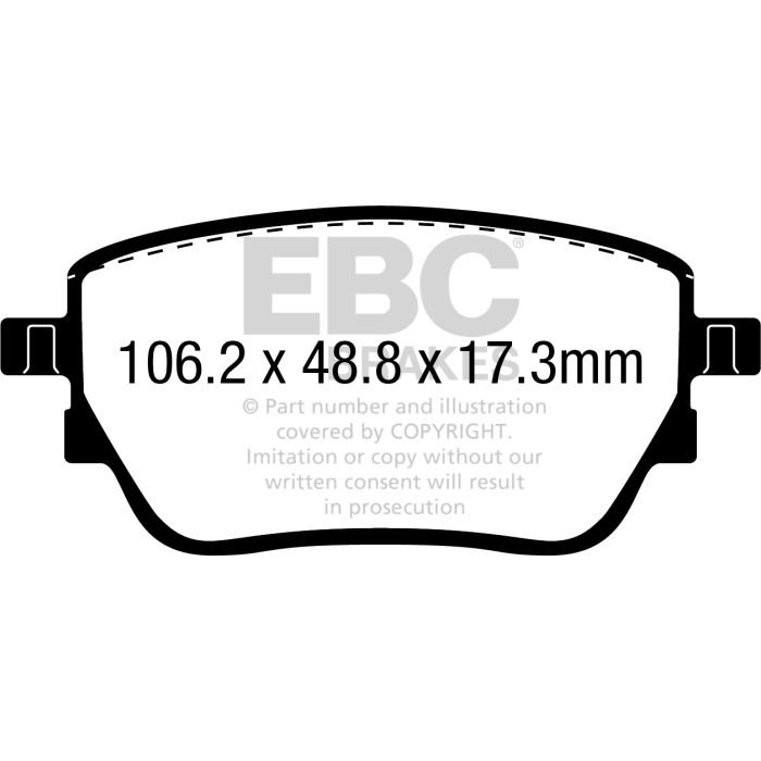 EBC – DP42389R - Pastiglie Freno Yellowstuff Ultimate Street – REAR