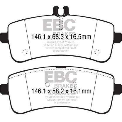 EBC – DP42350R - Pastiglie Freno Yellowstuff Ultimate Street – REAR