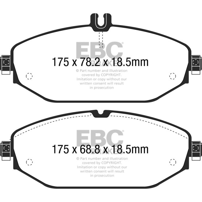 EBC – DP42214R - YellowStuff Ultimate Street Brake Pads – FRONT