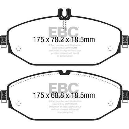 EBC – DP32214C - RedStuff Ceramic Super Street Brake Pads – FRONT